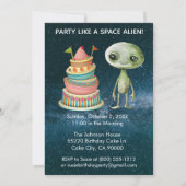 Alien des benutzerdefinierten Zeitalters Invasion Einladung (Rückseite)