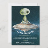 Alien des benutzerdefinierten Zeitalters Invasion Einladung (Vorderseite)
