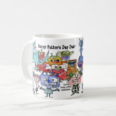 Alien des Vaters Tasse der Kinder (Vorderseite Links)