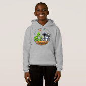 Alien des Weltraumamts Wrestling Funny Cosmic Hoodie (Vorne ganz)
