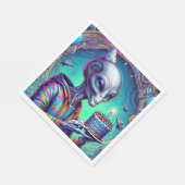 Alien, die Birthday Cake hält Serviette (Ecke)