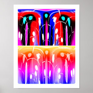 Alien-Dimensionen Dekorationskunst Poster