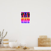 Alien Dimensionen dekorative Kunst Poster (Küche)