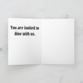 Alien Dinner Einladung CUSTOMIZE (Innenseite)