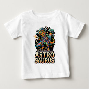 Alien Dinosaur Astro Saurus: Retro Astronaut Weltr Baby T-shirt