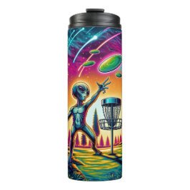 Alien Disc Golf Thermosbecher