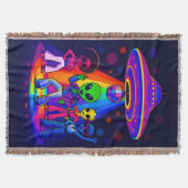 Alien Disco UFO mit tanzenden Disco-Aliens Decke (Vorderseite)