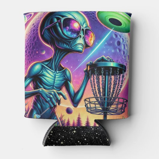 Alien Disk Golf Dosenkühler (Vorderseite)