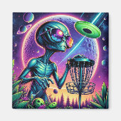 Alien Disk Golf Magnet (Vorne)