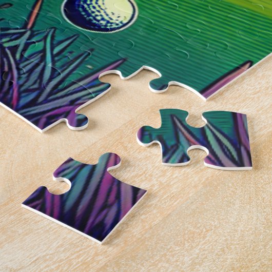 Alien Disk Golf mit Planet Backgroud Puzzle (Seite)