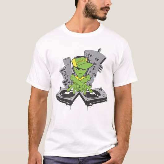 Alien DJ in der Farbe T-Shirt (Vorderseite)