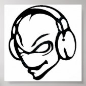 Alien dj poster (Vorne)
