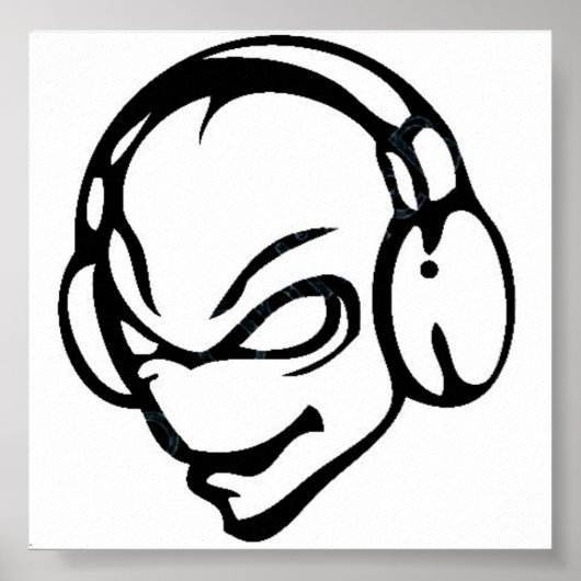 Alien dj poster (Vorne)