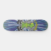 Alien DJ skateboard (Horizontal)