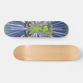 Alien DJ skateboard (Horizontal)