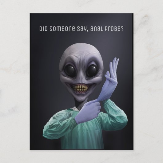 Alien Doc Postcard Postkarte (Vorderseite)