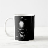 Alien Dog Smoking Cigarette Ufo Tee Funny Chihuahu Kaffeetasse (Links)