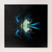 Alien Dragon Blue und Black Puzzle (Horizontal)
