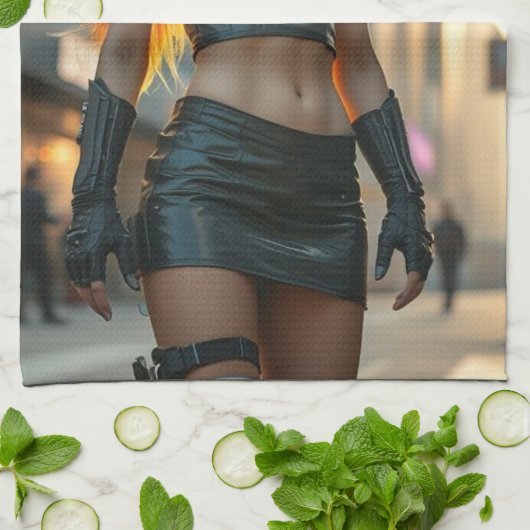 Alien Dream Girls Geschirrtuch (Gefaltet)