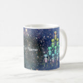 Alien-Dreieck Kaffeetasse (VorderseiteRechts)