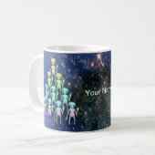 Alien-Dreieck Kaffeetasse (Vorderseite Links)