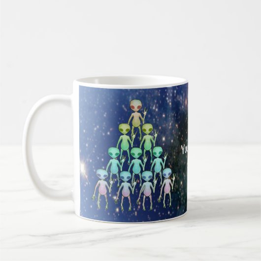 Alien-Dreieck Kaffeetasse (Links)