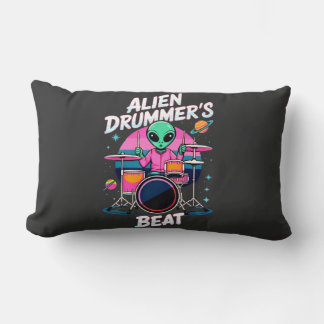 Alien Drummers Beat T - Shirt - Funky Alien Graphi Lendenkissen
