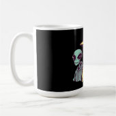 Alien Duo Coffee Mug – Retro Sci-Fi Kaffeetasse (Links)