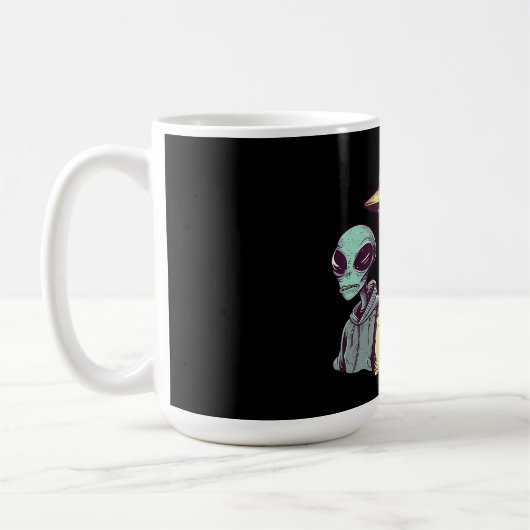 Alien Duo Coffee Mug – Retro Sci-Fi Kaffeetasse (Links)