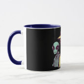 Alien Duo Coffee Mug – Retro Sci-Fi Tasse (Links)