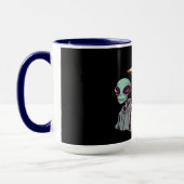 Alien Duo Coffee Mug – Retro Sci-Fi Tasse (Links)
