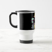 Alien-Duo-Kaffeetasse – Retro-Sci-Fi Reisebecher (Links)