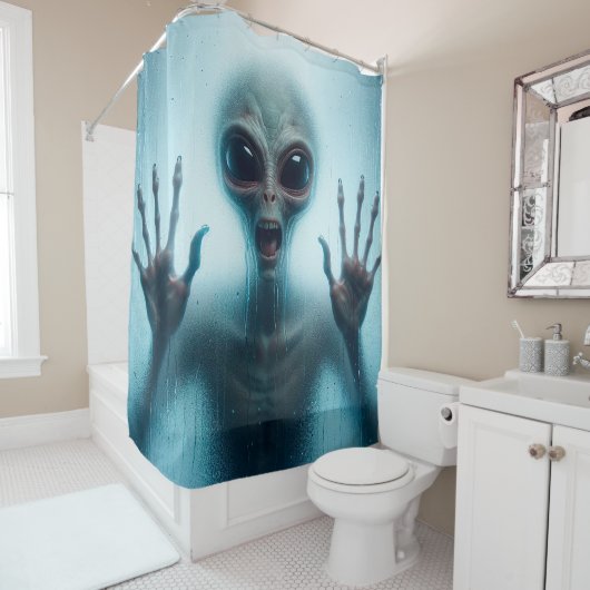 Alien Duschvorhang (Beispiel)