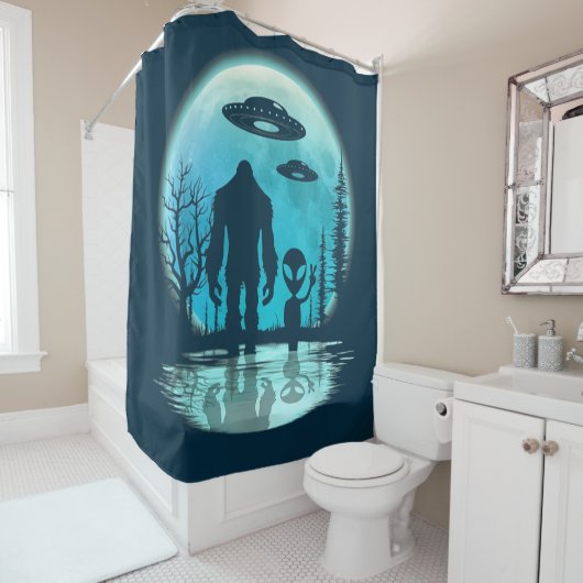 Alien Duschvorhang (Beispiel)