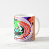 Alien earth planet funky art kaffeetasse (VorderseiteRechts)