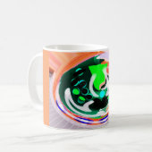 Alien earth planet funky art kaffeetasse (Vorderseite Links)