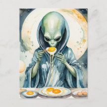 Alien Eating Eggs