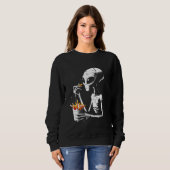 Alien Eating French Fries - Funny Graphic Alien UF Sweatshirt (Vorne ganz)