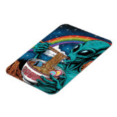 Alien Eating Noodles Magnet (Linke Seite)
