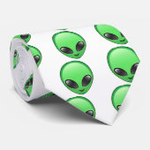 Alien Eemoji Krawatte (Gerollt)