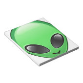 Alien Eemoji Notizblock (angewinkelt)