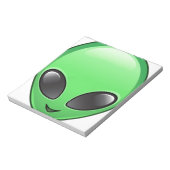 Alien Eemoji Notizblock (Rotiert)