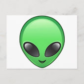 Alien Eemoji Postkarte (Vorderseite)