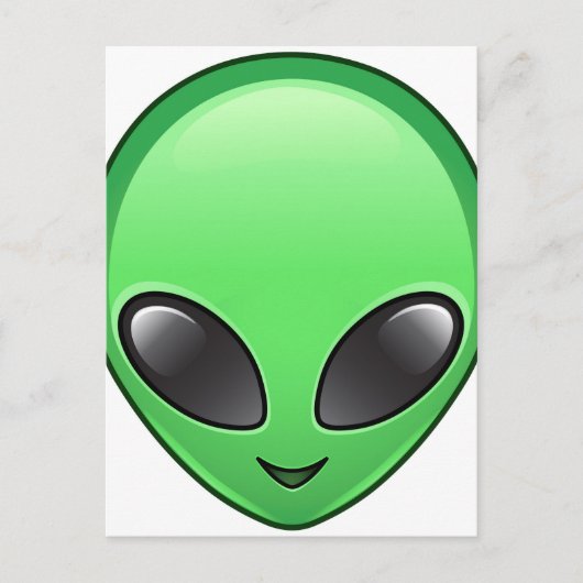 Alien Eemoji Postkarte (Vorderseite)