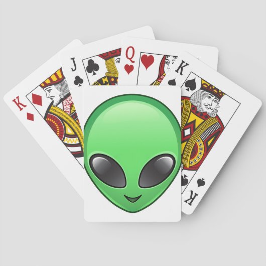Alien Eemoji Spielkarten (Rückseite)