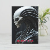 Alien Einladung (Stehend Vorderseite)