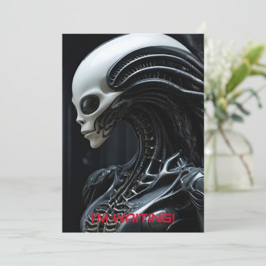 Alien Einladung (Stehend Vorderseite)