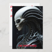 Alien Einladung (Vorne/Hinten)