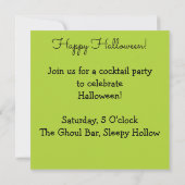 Alien Einladung (Rückseite)