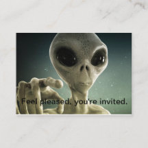 Alien "Einladung" Mehrzweckkarte.